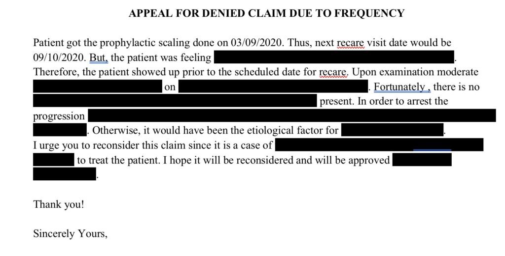 Appeal for Denied Claim